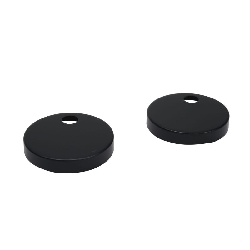 Cover Frame R Tap Set Just Taps Toilet seat fixing covers Matt Black