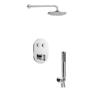Just Taps Leo 2 Outlet Touch Thermostat with Overhead & Hand Shower
