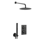 Just Taps Vos Shower Combination 2 Outlet Matt Black