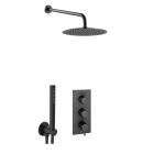 Just Taps Vos Shower Combination 2 Outlet Matt Black