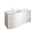 Crosswater Svelte 100 Unit & Ice White Glass Basin