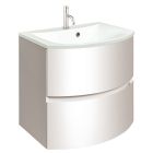 Crosswater Svelte 60 Unit & Ice White Glass Basin