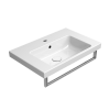GSI Norm 600 x 400mm Wall Mounted 1 Tap Hole Basin White