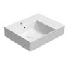 GSI Kube X 60x47 Right Ledge 1 Tap Hole Basin White