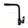 Central 3-Way (Tri-flow) Kitchen Tap Swivel Spout - Black 