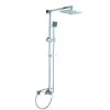 Just Tap Athena Chrome Italo Single Lever Shower Mixer with Adjustable Rise Rail Kit