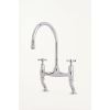 Perrin & Rowe Ionian bridge X-Head Kitchen Mixer Tap Chrome