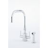 Perrin & Rowe Juliet Square 'U' Kitchen mixer Spout with rinse Chrome (Rubiq)