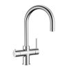 Wash Water 4in1 Round Neck Kitchen Tap - Chrome - 4.0ltr Boiling Tank