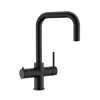 Wash Water 4in1 Square Neck Kitchen Tap - Matt Black - 2.4ltr Boiling Tank