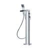 Just Taps Cascata Floor Mounted Single Lever Bath Shower Mixer with Kit