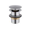 Just Taps click clack bath waste unslotted suitable for free standing bath with encapsulated overflow Chrome