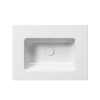 GSI Pura 62 x 46 Wall Hung No Tap Hole Basin White