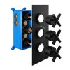 Abacus EMOTION Cross Handle Thermo Shower Mixer (3 Outlet) Black