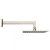 Abacus Square Head and Wall Arm -  Brushed Nickel