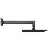 Abacus Square Head and Wall Arm - Matt Black