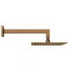 Abacus Square head and Wall Arm - Brushed Bronze