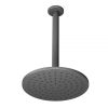 Abacus Round head and Ceiling Arm - Matt Anthracite