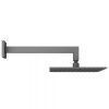 Abacus Square Head and Wall Arm - Matt Anthracite