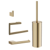 Crosswater MPRO Wall Accessory Set Brushed Brass