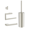 Crosswater MPRO Wall Accessory Set Brushed Nickel