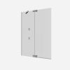 Crosswater Asura 8mm Bath Screen with hinged panel and access door 1200 Chrome