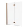 Crosswater Asura Fully Folding Bath Screen Brushed Bronze