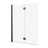 Crosswater Asura Fully Folding Bath Screen Slate