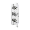 Crosswater Belgravia Traditional 3 Handle 2 Outlet Shower Valve Chrome