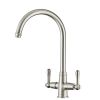 Clearwater Broadway Mono Kitchen mixer Tap Brushed Nickel