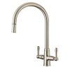 Clearwater Broadway Pull-out Mono Kitchen mixer Tap Brushed Nickel