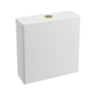 Britton Cistern Flush Button Brushed Brass