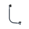 Britton Standard Click Clack Bath Waste and Overflow Matt Black
