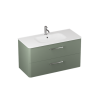 Britton Camberwell 800mm Unit Earthy Green with Basin