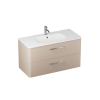 Britton Camberwell 800mm Unit Warm Beige with Basin