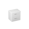 Britton Camberwell 600mm Unit Frosted White with Carrara Marble Worktop