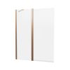 Crosswater Clear 6 Double Bath Screen 1150mm Brushed Bronze