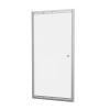 Crosswater Clear 6 Infold Door Brushed Nickel
