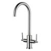 Clearwater Calypso C Spout Kitchen mixer Tap Stainless Steel 
