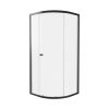 Crosswater Clear 6 Quadrant Single Door 800mm Matt Black