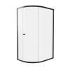 Crosswater Clear 6 Quadrant Single Door 1200x900mm Matt Black