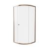 Crosswater Clear 6 Quadrant Single Door 900mm Brushed Bronze