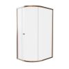 Crosswater Clear 6 Quadrant Single Door 1200x900mm Brushed Bronze