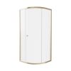Crosswater Clear 6 Quadrant Single Door 900mm Brushed Brass