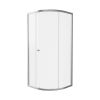 Crosswater Clear 6 Quadrant Single Door 900mm Brushed Nickel