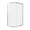 Crosswater Clear 6 Quadrant Single Door 1200x800mm Brushed Nickel