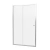 Crosswater Clear 6 Single Sliding Door with Side Panel Chrome