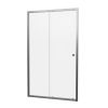 Crosswater Clear 6 Sliding Shower Door with Side Panel Slate