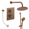 Crosswater Crossbox Shower Set 10 Brushed Bronze 200mm