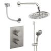 Crosswater Crossbox Shower Set 10 Brushed Nickel 300mm